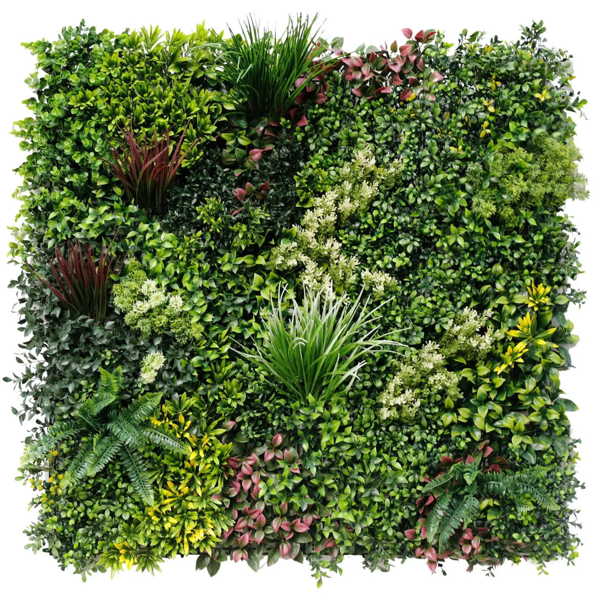 Evergreen Triptych Artificial Vertical Garden Green Wall Panel Set of 3 33 SQ FT – UV Resistant – Commercial Grade, Non Fire…