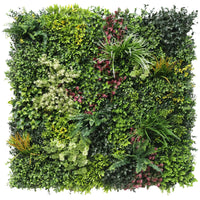 Evergreen Triptych Artificial Vertical Garden Green Wall Panel Set of 3 33 SQ FT – UV Resistant – Commercial Grade
