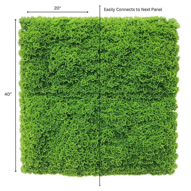 Artificial Moss Panels Used to Screen Fences