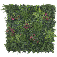 Pared viva artificial de sensación rosada de lujo/pared verde 40" x 40" 11SQ FT grado comercial resistente a los rayos UV