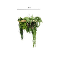 Artificial Roof Hanging Disc 23.6in – Gold Frame – UV Resistant