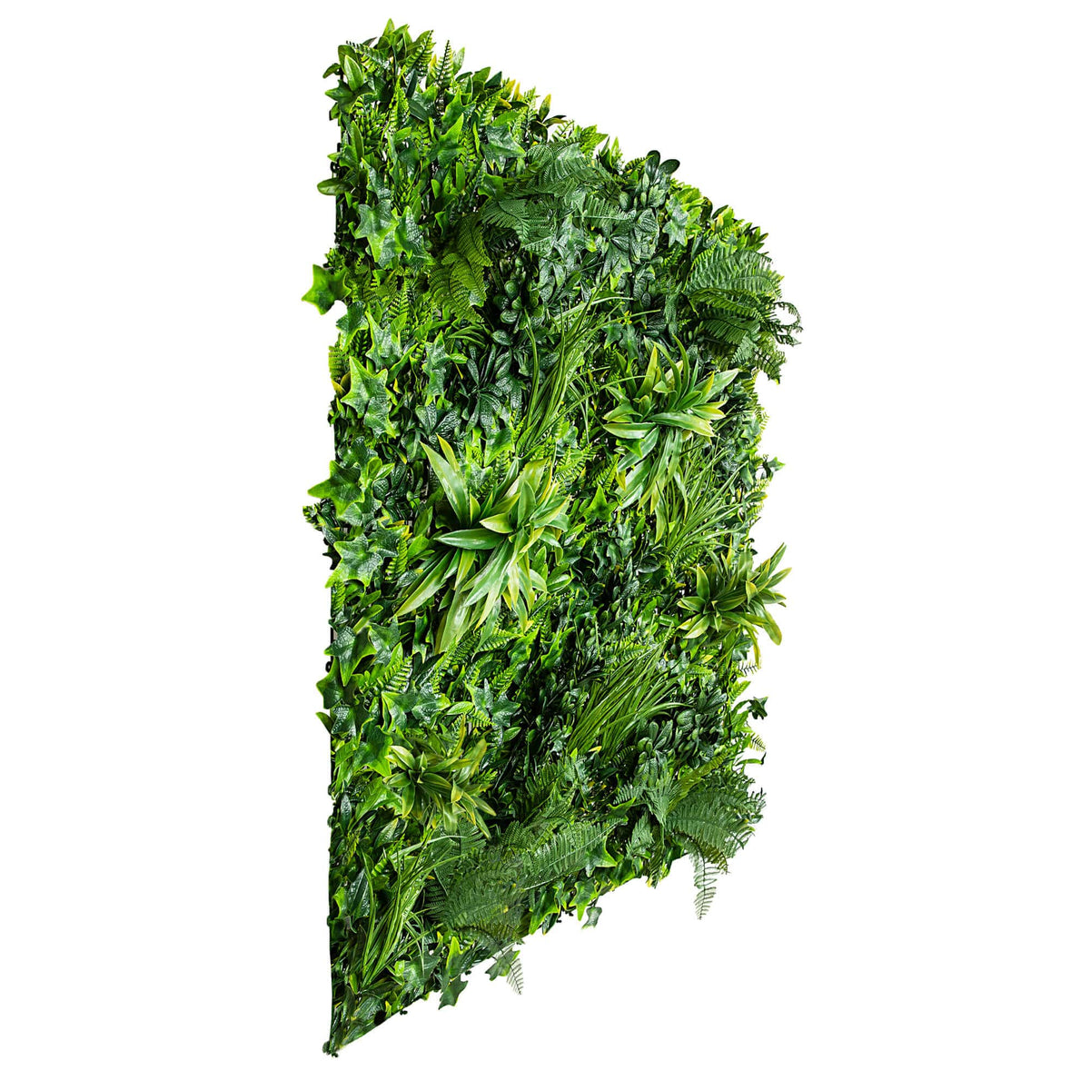 Panel de muestra de jardín vertical artificial Green Tropics (muestra pequeña) Grado comercial Resistente a los rayos UV