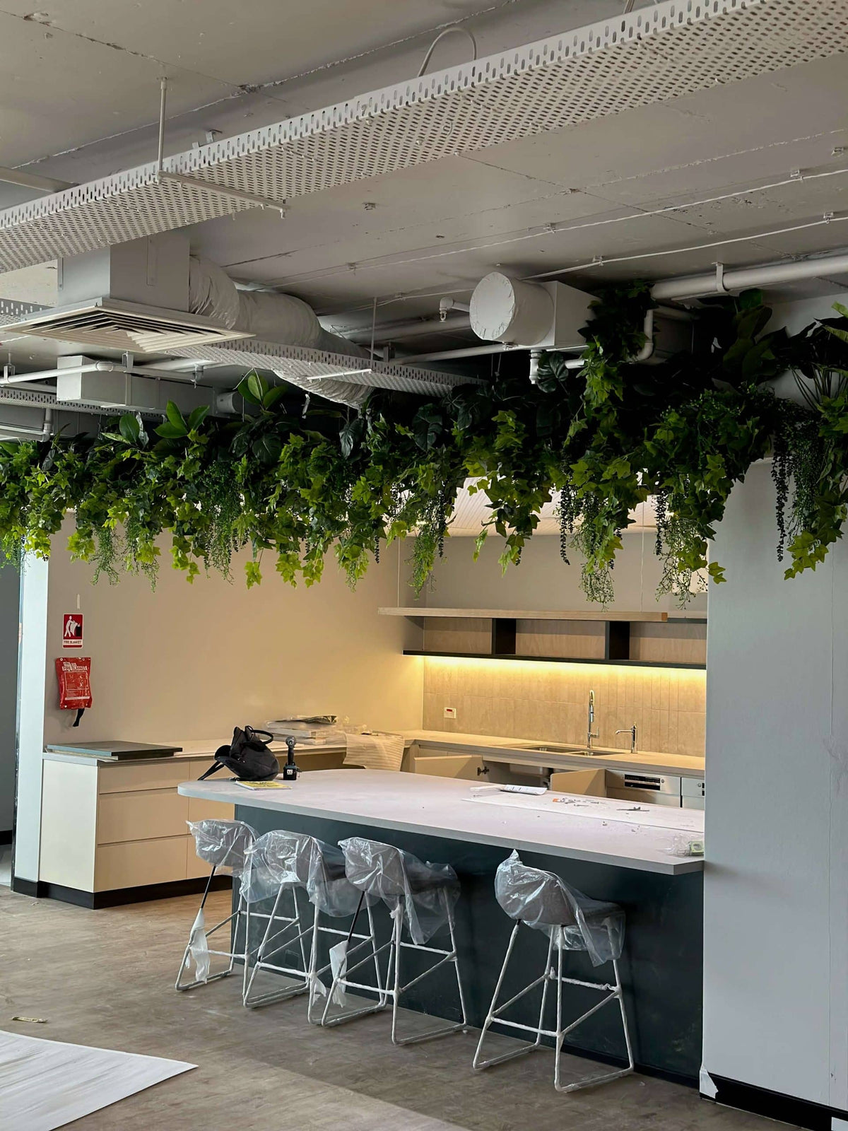 Nearly Natural Ivy Artificial Hanging Bush Pack of 10