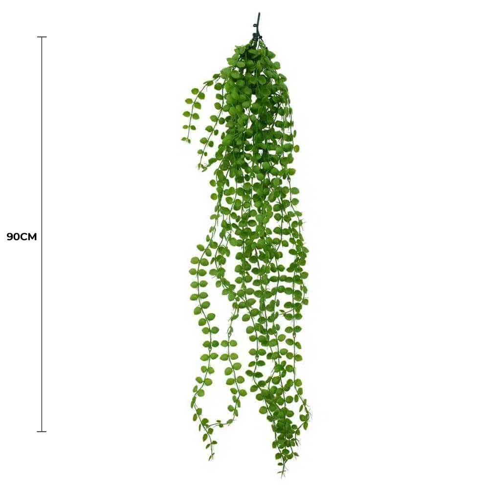 faux hanging pearl plant Designer Plants USA Artificial Pearls 35" Long UV Resistant Hanging (Set of 5 Pieces)