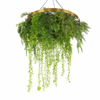 Imitation Gold Artificial Hanging Green Wall Disc 32in – Limited Edition – UV Resistant