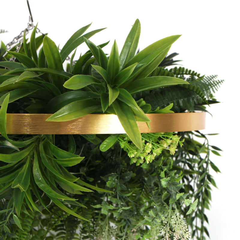 Imitation Premium Gold Artificial Hanging Green Wall Disc 40cm (Limited Edition)