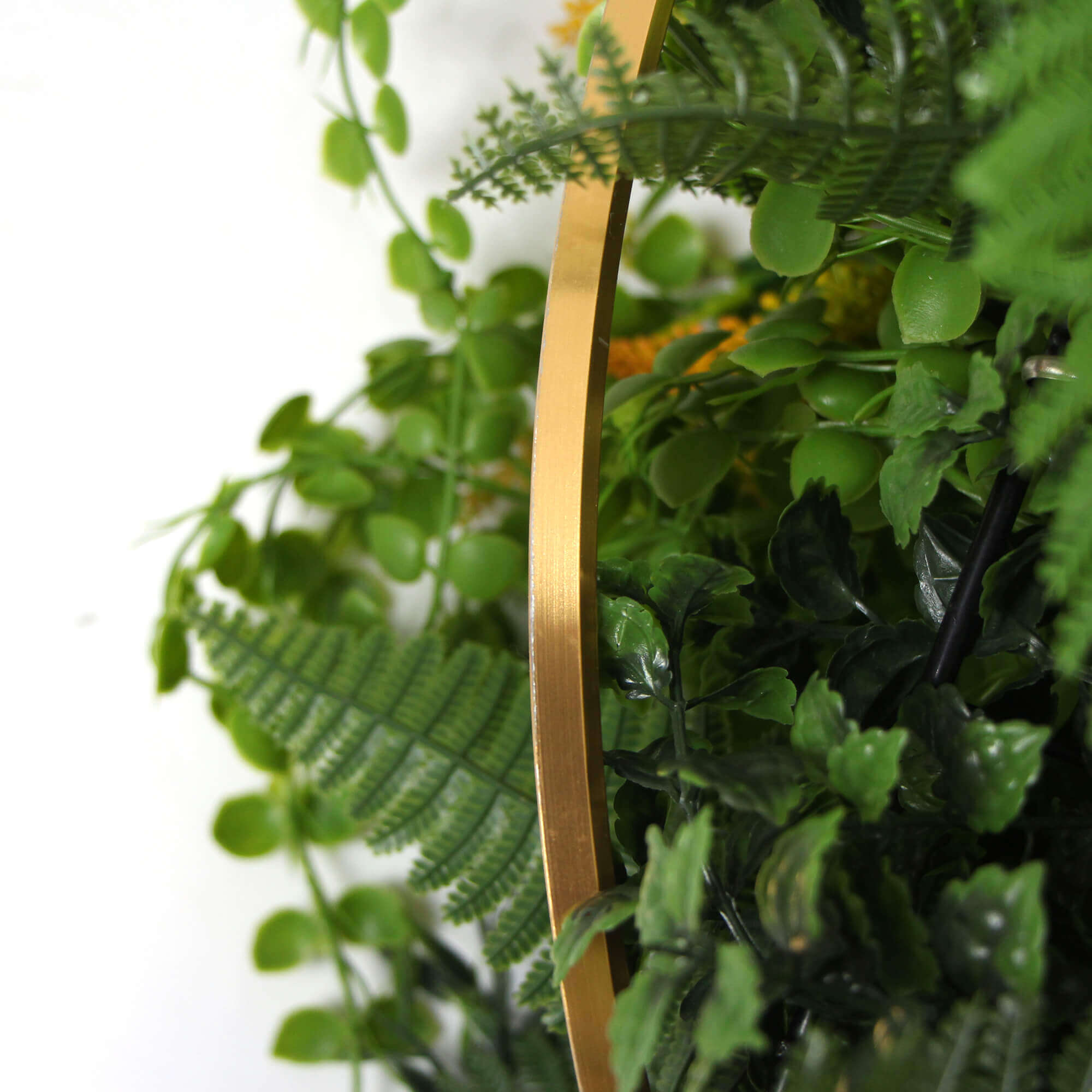 Disco de pared verde colgante artificial de imitación de oro premium de 15 pulgadas (edición limitada)