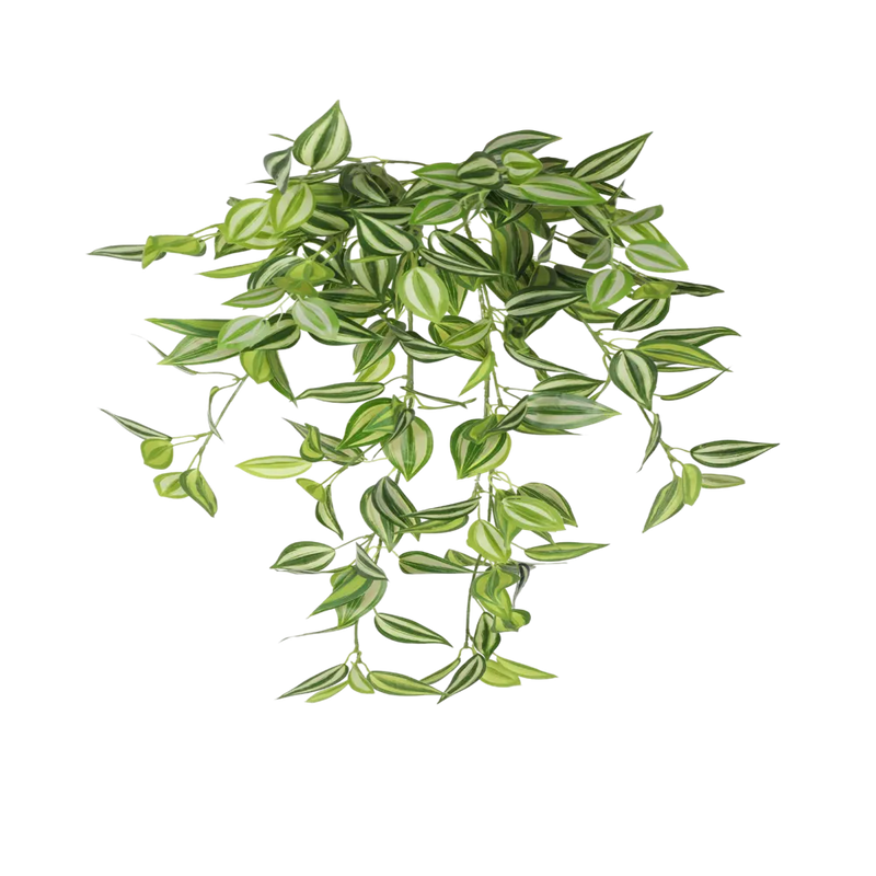 Artificial Philodendron Bush / Wandering Jew – 31.5" Hanging Realistic Greenery (set of 10)