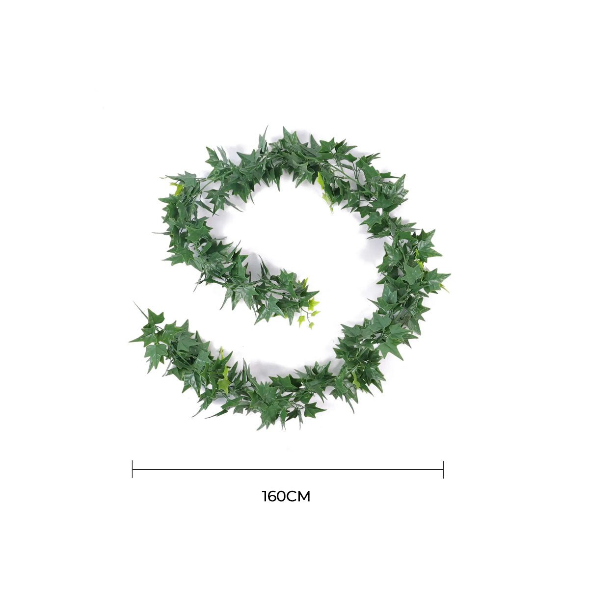 Lifelike Ivy Garland Artificial Hanging Plant 63in – UV Resistant (Interconnectable)