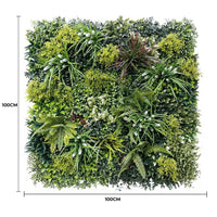 Panel de muestra del jardín vertical artificial ultralujoso Lush Spring (muestra pequeña) resistente a los rayos UV