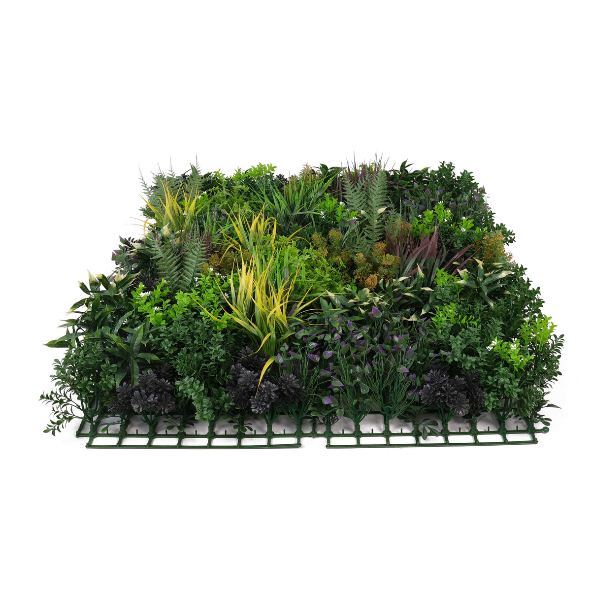 Floral Fusion Artificial Vertical Garden Green Wall Panel 40×40in 11 SQ FT – UV Resistant – Commercial Grade (Designer…