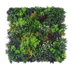 Vivid Green Floral Fusion Artificial Vertical Garden Green Wall Panel 40×40in 11 SQ FT – UV Resistant – Commercial Grade