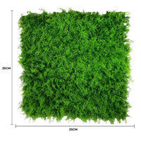 Panel de muestra de pared verde artificial de helecho exuberante (muestra pequeña) Grado comercial resistente a los rayos UV