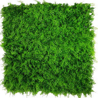 Panel de muestra de pared verde artificial de helecho exuberante (muestra pequeña) Grado comercial resistente a los rayos UV