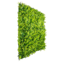 Panel de muestra de pared verde artificial de helecho exuberante (muestra pequeña) Grado comercial resistente a los rayos UV