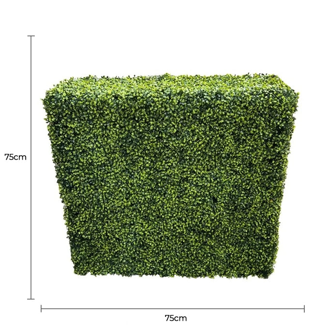 Dark Green Boxwood Artificial Hedge 30×30in – UV Resistant – Commercial Grade