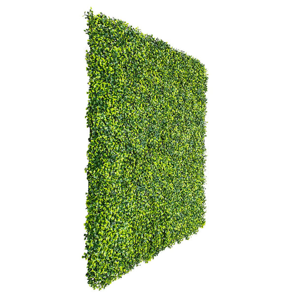Artificial Mixed Boxwood Hedge Panel Wall 40" x 40" 11SQ FT Commercial Grade UV Resistant