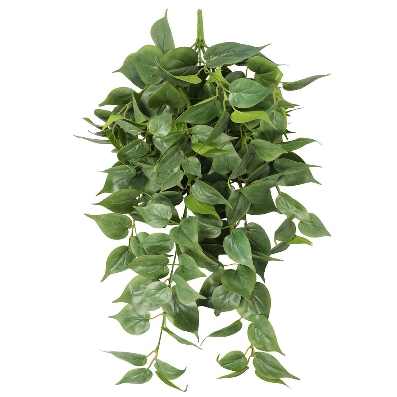 NearlyReal Artificial Philodendron Hanging Bush 30"