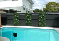 Sample Panel – Snowy White Vertical Garden (Small Sample)