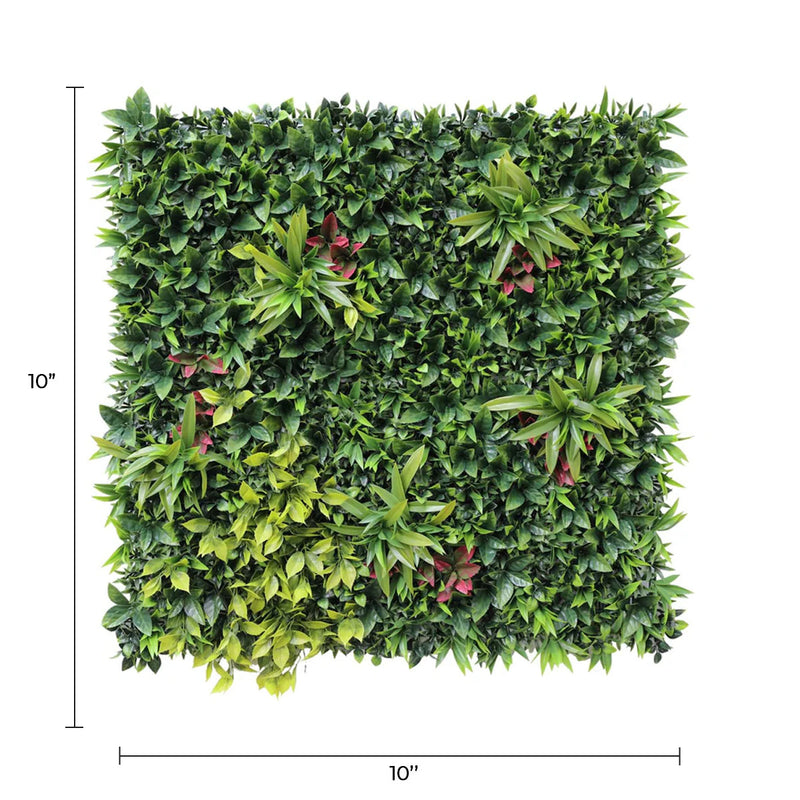 Jardín vertical artificial de lujo Green Meadows 40" x 40" 11SQ FT resistente a los rayos UV