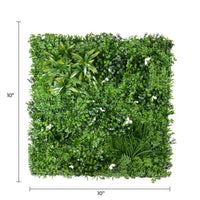 Sample Panel – White Oasis Vertical Garden (Small Sample)