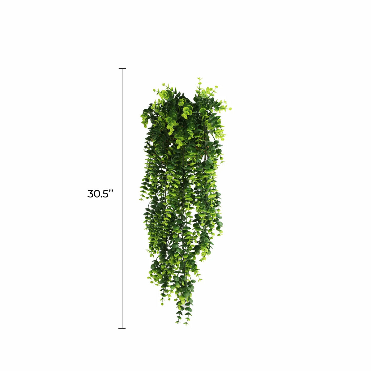 Set of 10 – Artificial Dense Hanging Lush Green Eucalyptus Garland Bushes UV Resistant & Fire Rated | 7.1in x 30.5in (18cm x 77cm Each)