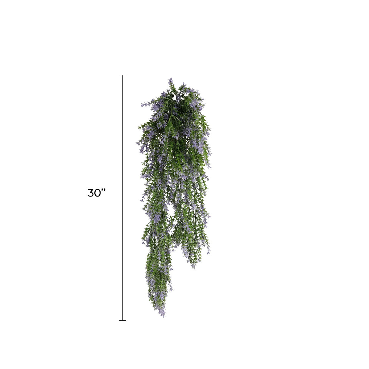Set of 10 – Artificial Hanging Purple & Green Willow Leaf Garland Bushes UV Resistant & Fire Rated | 7.8in x 30in (20cm x 76cm Each)