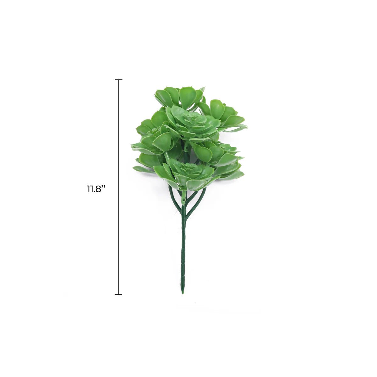 Green Aeoniums Succulent Artificial Topiary Set of 5 11.8in – UV Resistant