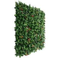 Photinia Artificial Vertical Garden Green Wall Panel 40×40in 11 SQ FT – UV Resistant – Commercial Grade