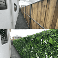 Sample Panel – Snowy White Vertical Garden (Small Sample)