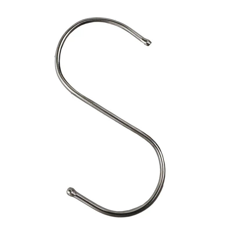Stainless Steel Hanging S Hooks 4.72 inches X 2.36 inches 25 Pieces