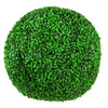 Juego de bolas de topiario de boj artificial (2 bolas) 15 pulgadas resistente a los rayos UV