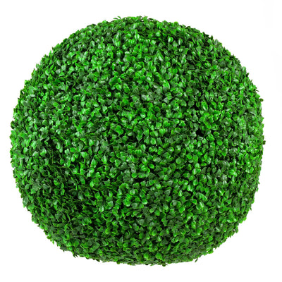 Juego de bolas de topiario de boj artificial (2 bolas) 15 pulgadas resistente a los rayos UV