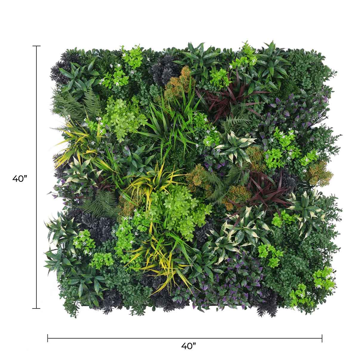 Floral Fusion Artificial Vertical Garden Green Wall Panel 40×40in 11 SQ FT – UV Resistant – Commercial Grade — Living Walls…