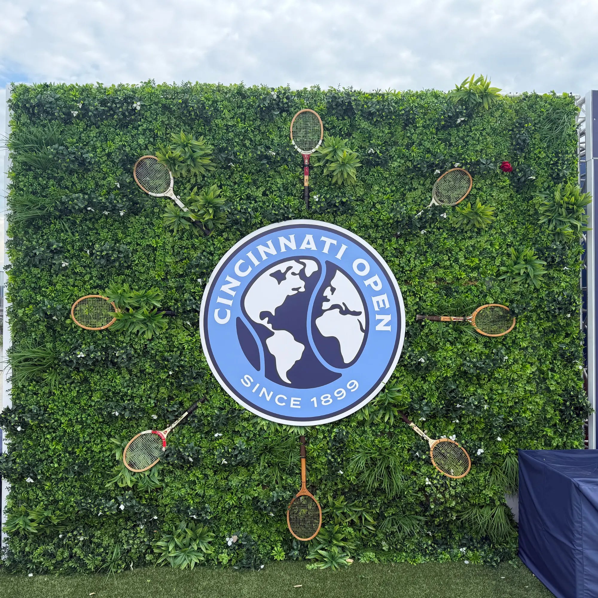 White Oasis Artificial Vertical Garden Green Wall Panel 40×40in 11 SQ FT – UV Resistant – Commercial Grade