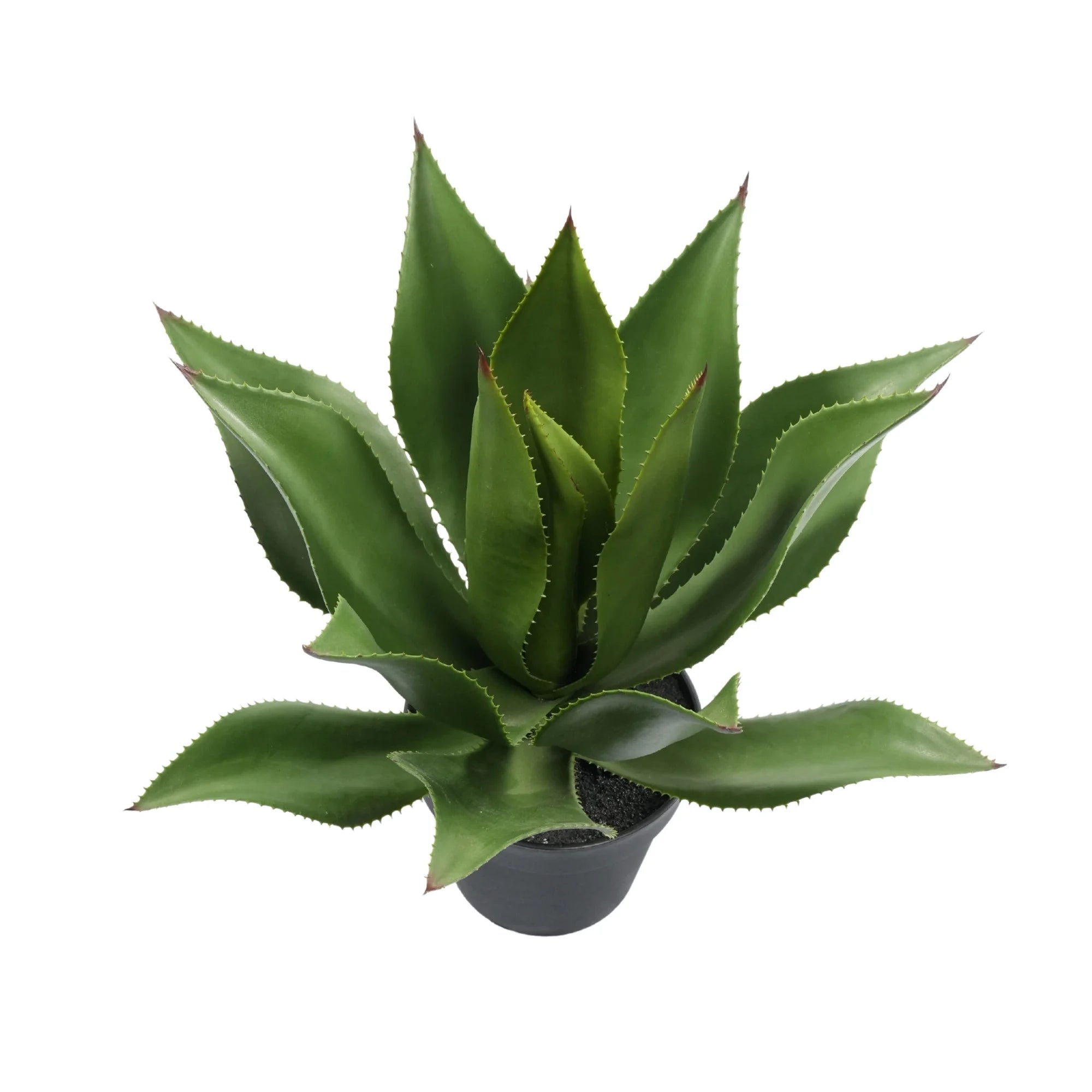 Premium Artificial Agave - Large Potted UV Resistant Agave 21.7in High x 17.7in Wide