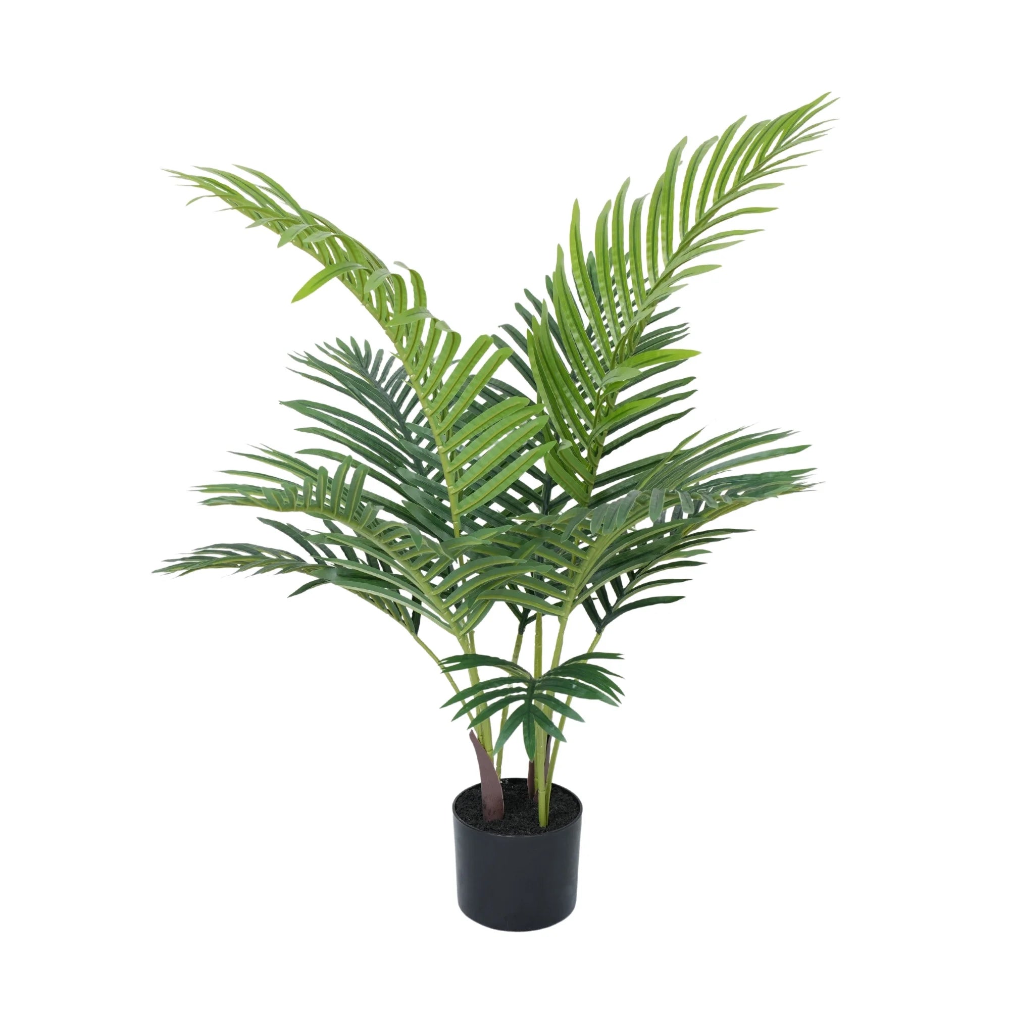 Premium Handmade Artificial Potted Areca Palm Tree 35.4in