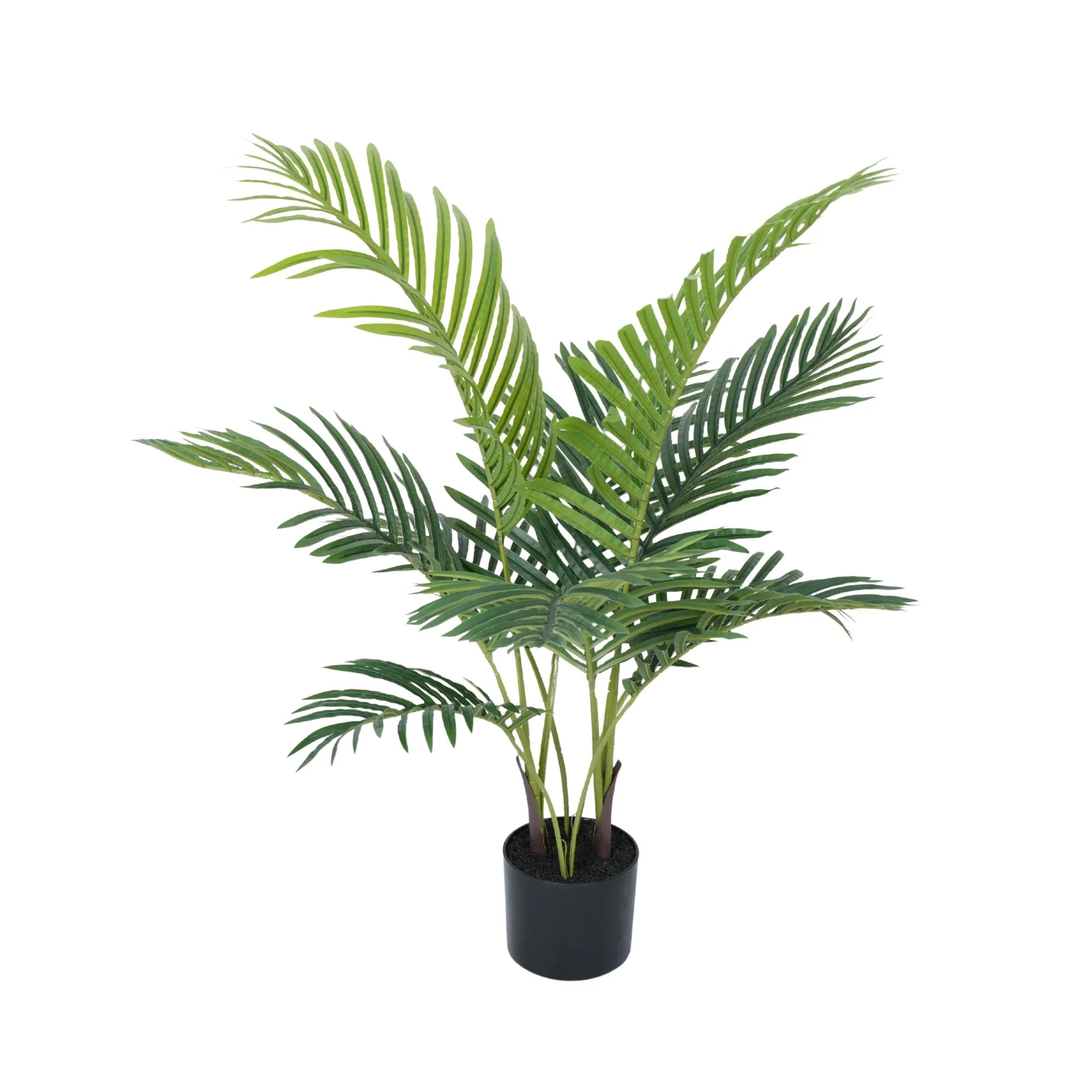 Premium Handmade Artificial Potted Areca Palm Tree 35.4in