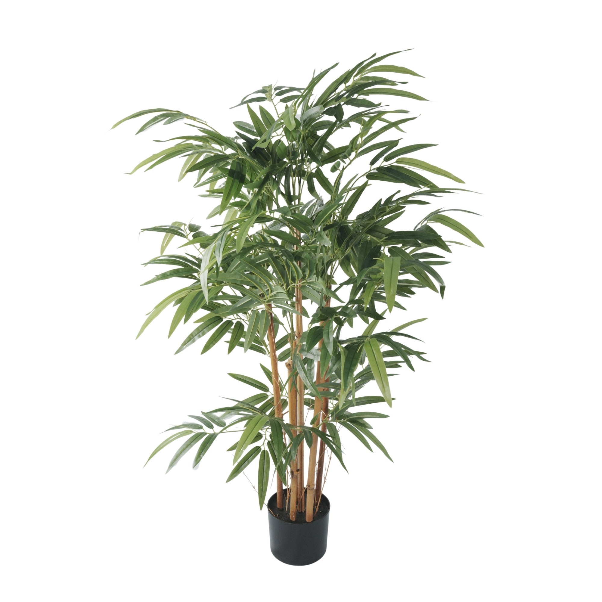 Premium Potted Artificial Bamboo with  Natural Trunk 47.2in