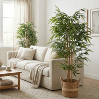 Potted Bamboo Natural Trunk Artificial Tree 70.9in
