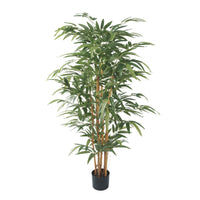 Potted Bamboo Natural Trunk Artificial Tree 59.1in