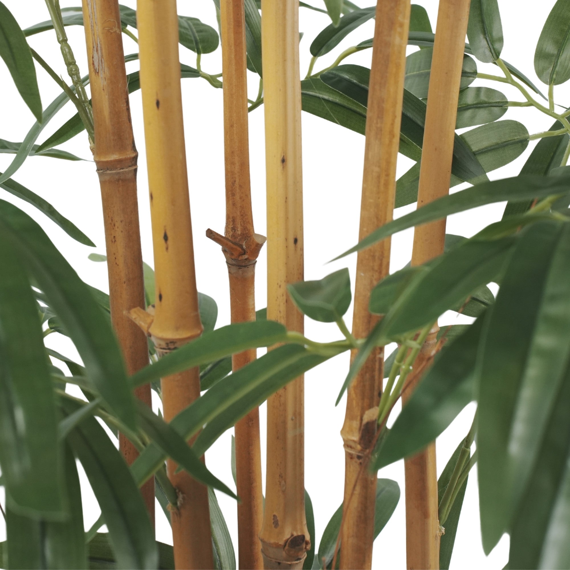 Premium Potted Artificial Bamboo withNatural Trunk 59.1in