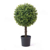 Single Ball Artificial Topiary Tree – 24.8 × 14.2in – UV Resistant