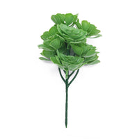 Green Aeoniums Succulent Artificial Topiary Set of 5 11.8in – UV Resistant