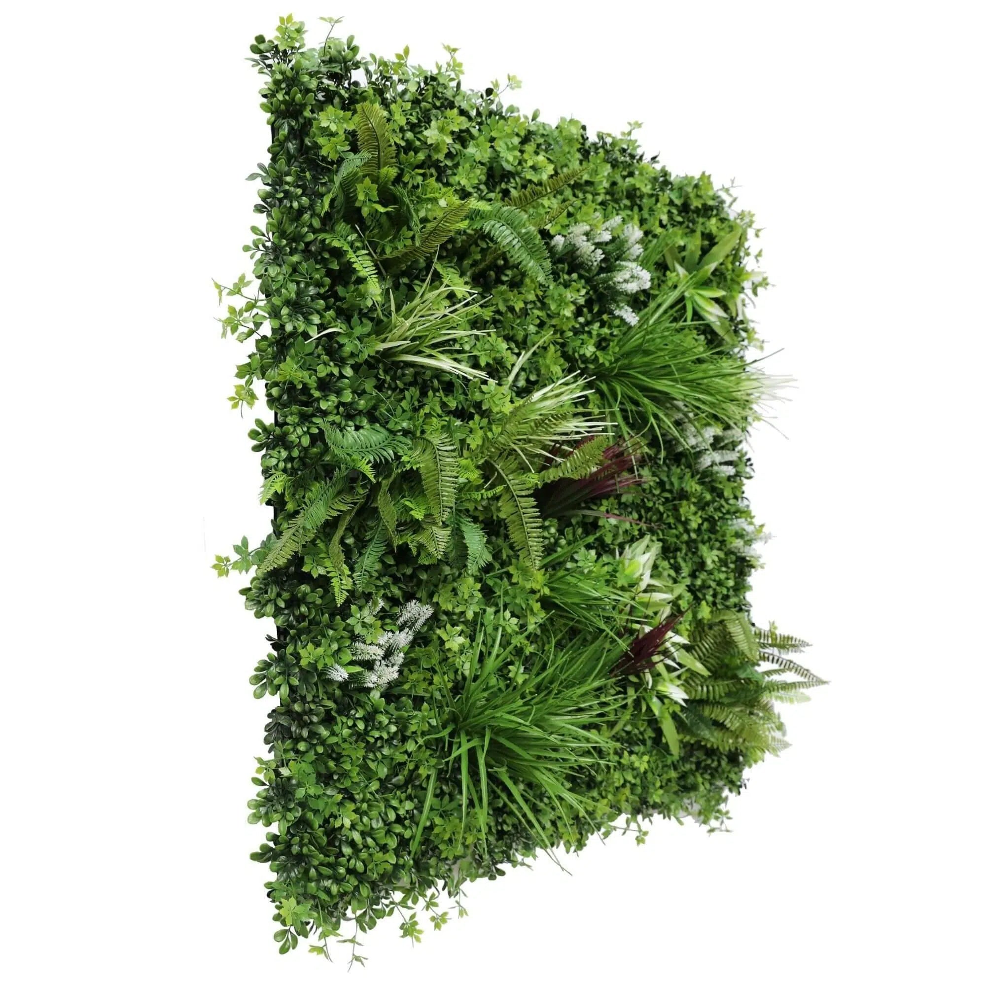 Premium Artificial Vertical Garden Panel Vista Green Side View