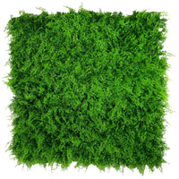 Panel de muestra de pared verde artificial de helecho exuberante (muestra pequeña) Grado comercial resistente a los rayos UV
