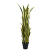 Snake Plant Sansevieria Artificial Tree 59.1in – UV Resistant