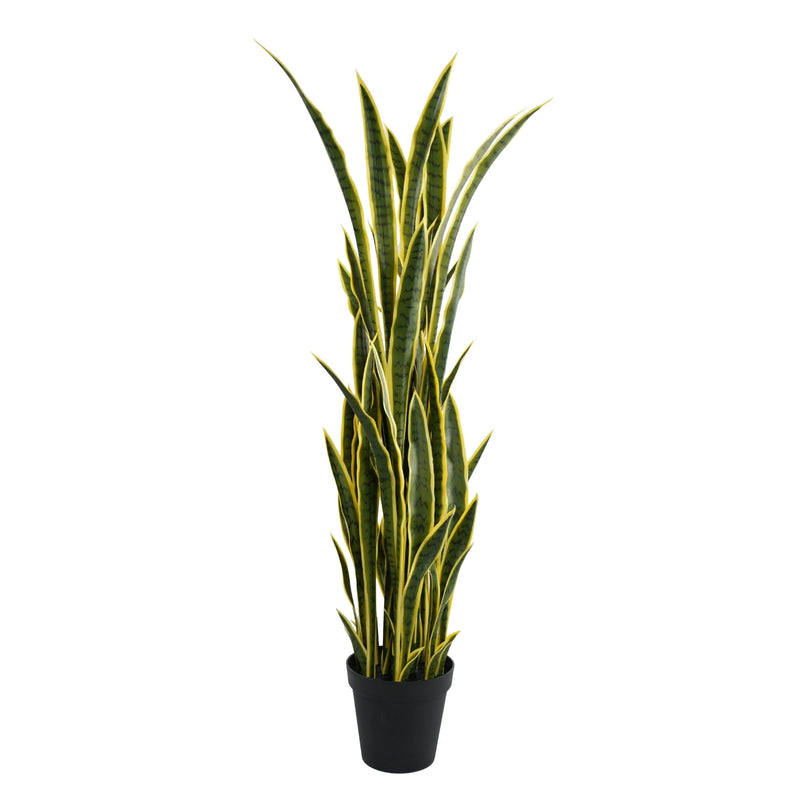 artificial snake plants Premium UV-Resistant Artificial Snake Plant 59.1" | Realistic Faux Sansevieria | Indoor Outdoor Home Patio Decorative Greenery