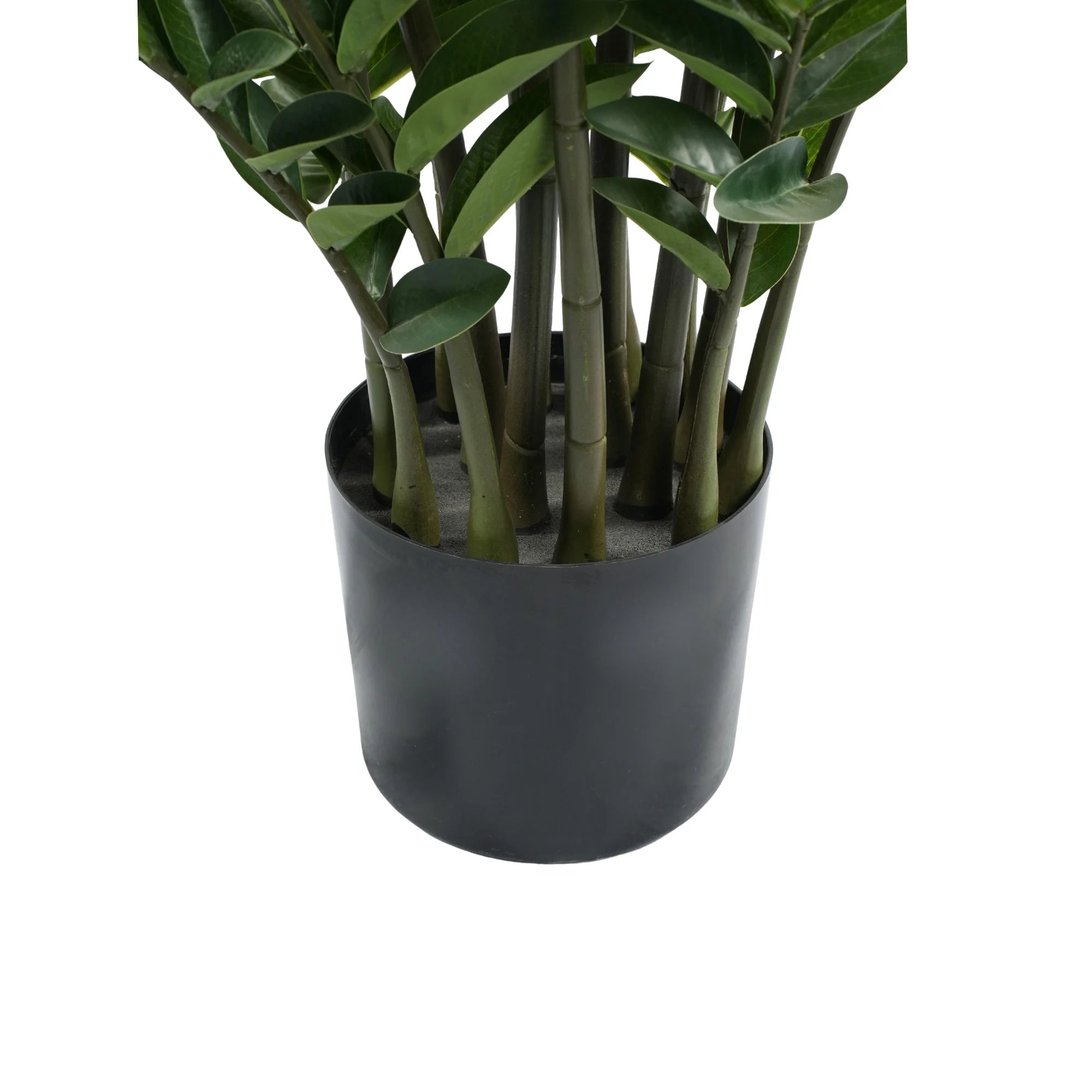 Premium Hand Crafted Artificial Zanzibar Gem Plant 51.2in Multi-stem