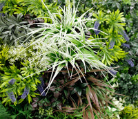 Tropical Forest Artificial Vertical Garden Green Wall Panel 35×35in – NFPA701 Fire Rated – UV Resistant – Commercial Grade